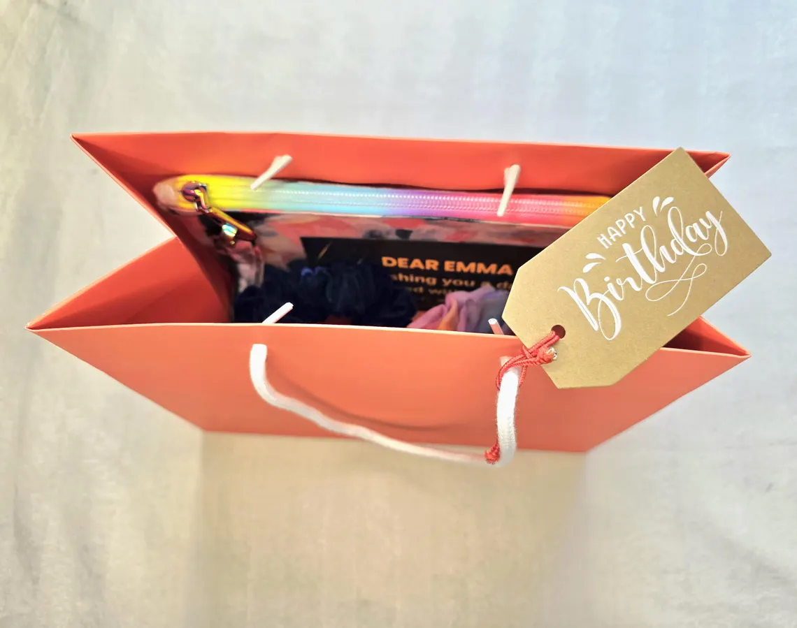 Accessories Gift Set | Pouch, Scrunchies and Keyring - Image 4