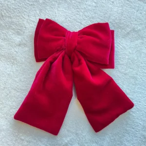 Velvet Bow Hair Clip: Luxury Alligator Clip Accessory