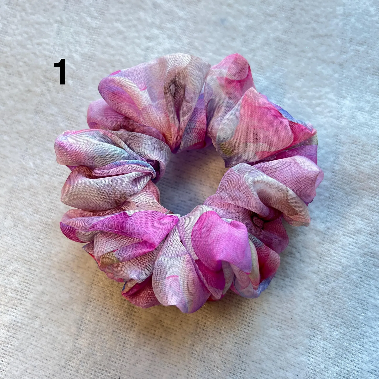 Floral scrunchies | Printed scrunchies | Summer accessories | - Image 2