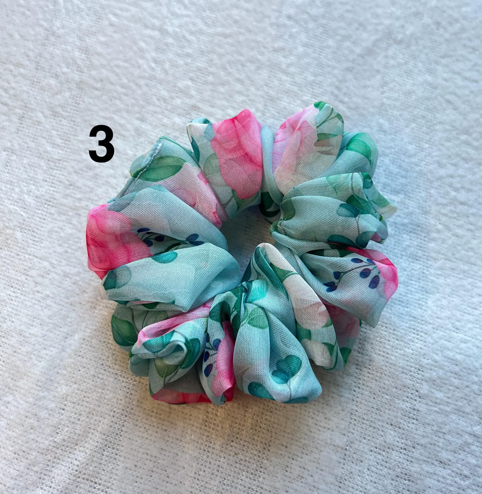 Floral scrunchies | Printed scrunchies | Summer accessories | - Image 3