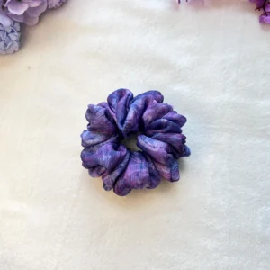 Luxury Violet Satin Scrunchie