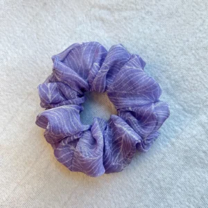 Organza scrunchie | Leaf Print