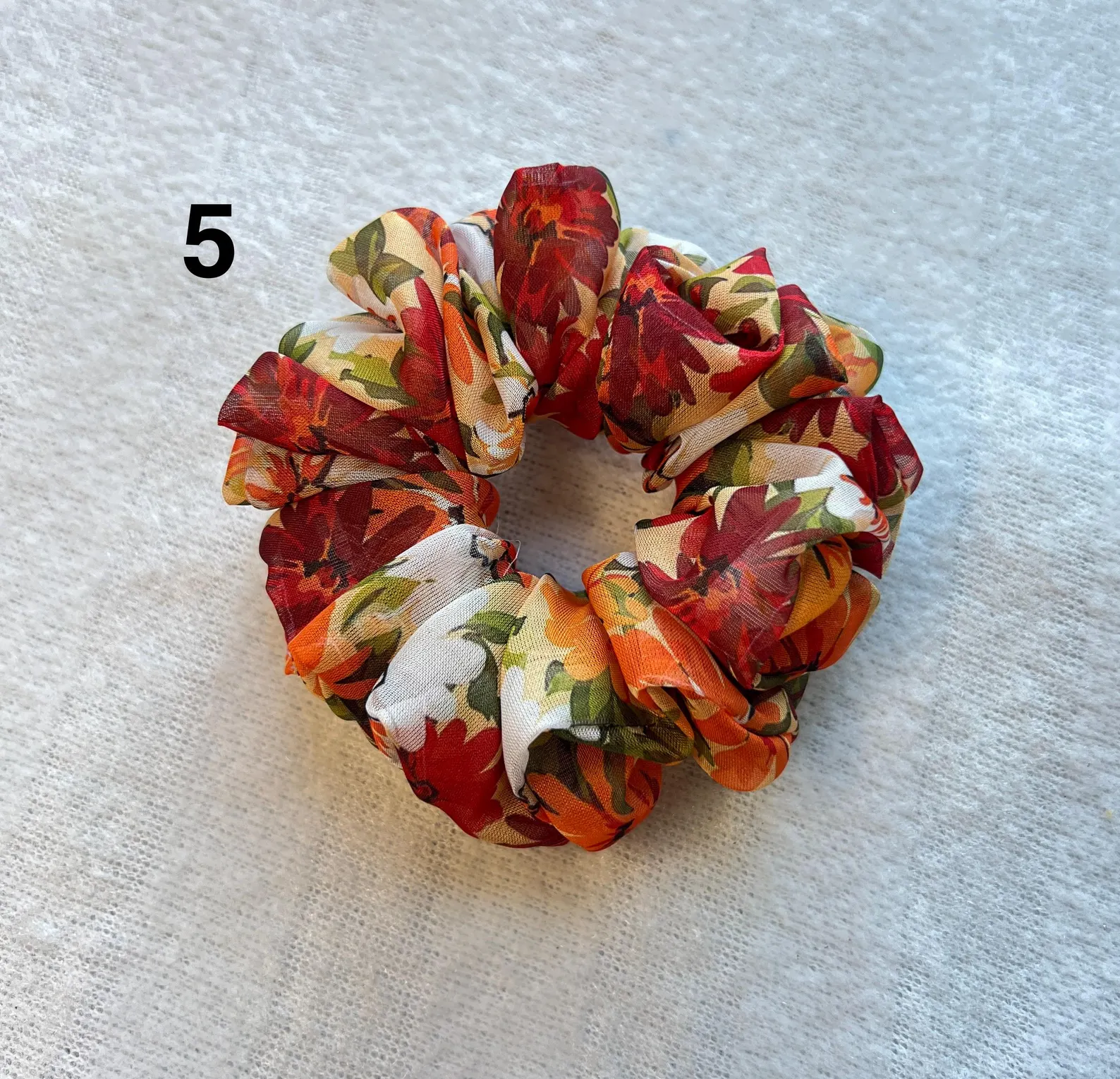 Floral scrunchies | Printed scrunchies | Summer accessories | - Image 7