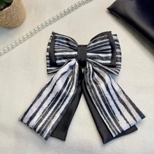 Triple-Layer Satin Bow