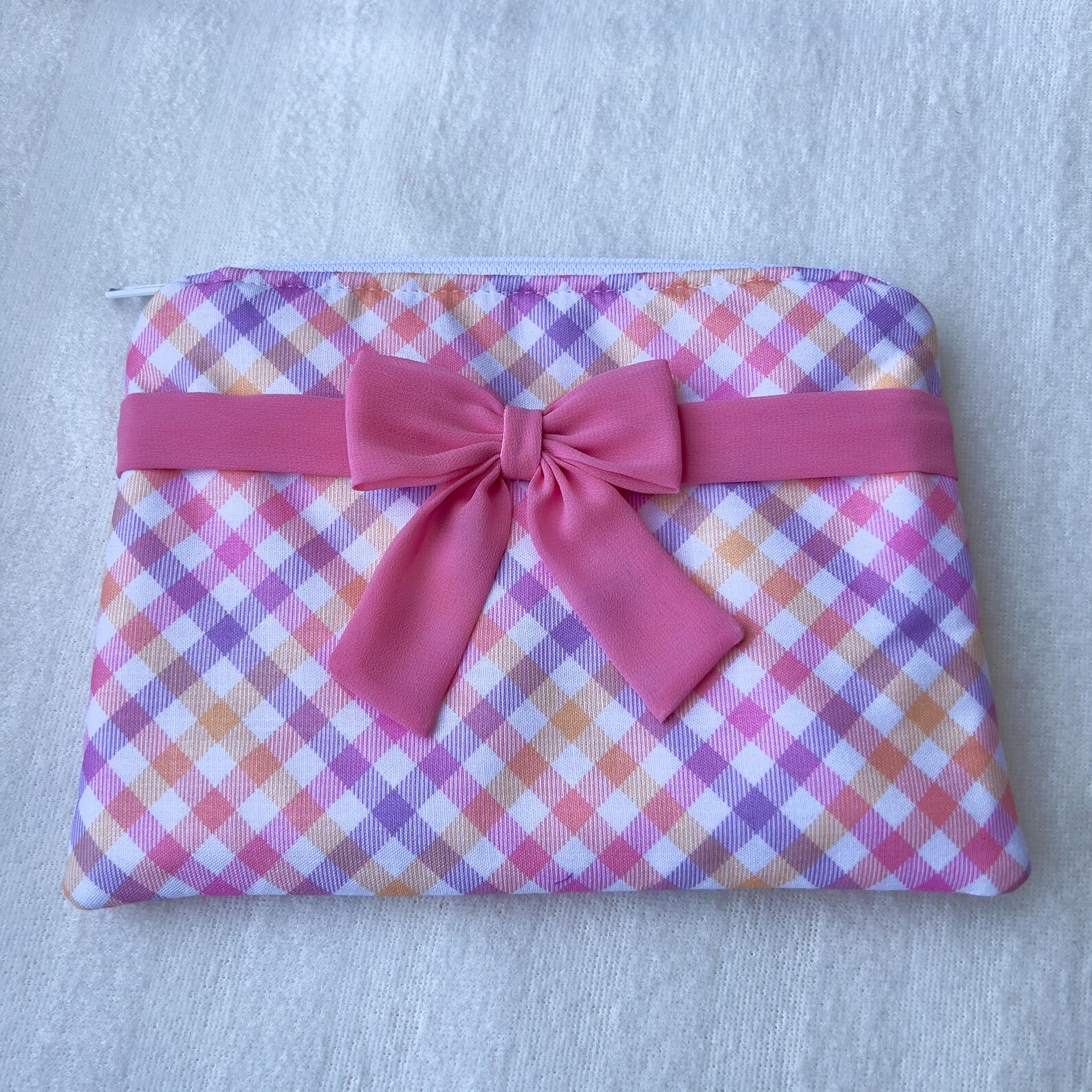 Handmade Bow Pouch Gift Set: Ruffle Hairband & Scrunchie - Image 4