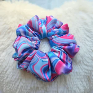 Satin Swirl Scrunchie | Multicolor Soft Scrunchie