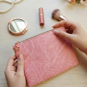 Layered Luxury Cotton Zipper Pouch | Multipurpose Pouch